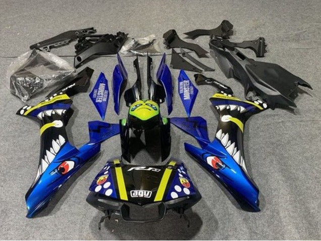 2015-2019 Yamaha YZF 1000 R1 Motorcycle Fairings - Blue Yellow Black Shark Canada