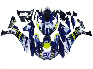 Cheap 2015-2019 Yamaha YZF 1000 R1 Motorcycle Fairings - White Blue Yellow Black Canada