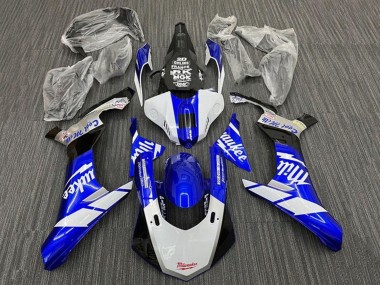 Cheap 2015-2019 Yamaha YZF 1000 R1 Motorcycle Fairings - White Blue Black Milwaukee Canada