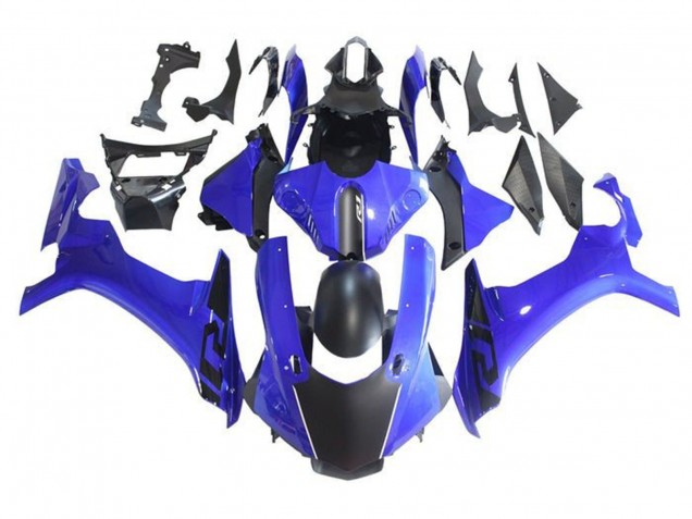 2015-2019 Yamaha YZF 1000 R1 Motorcycle Fairings - Blue Matte Black Canada