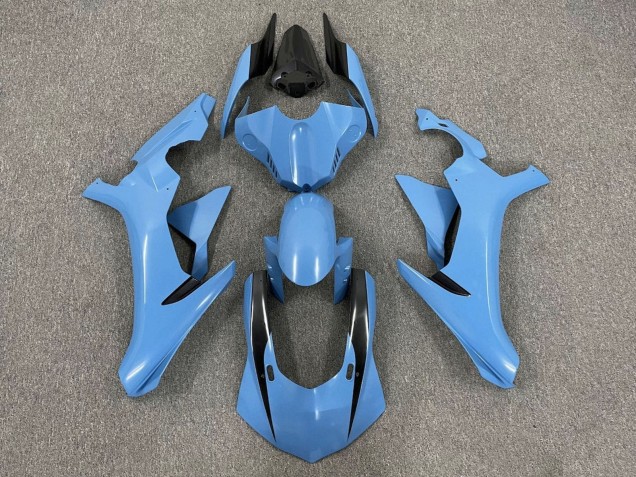 2015-2019 Yamaha YZF 1000 R1 Motorcycle Fairings - Light Blue Glossy Black Canada