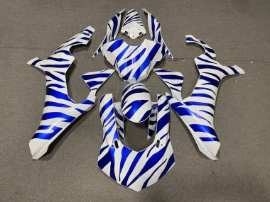 Cheap 2015-2019 Yamaha YZF 1000 R1 Motorcycle Fairings - White Blue Zebra Canada