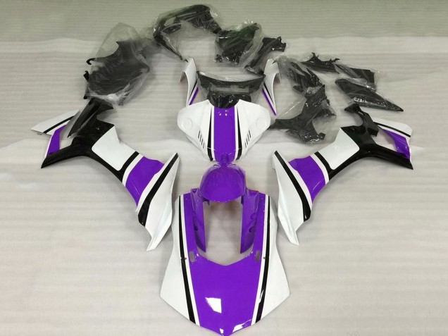 2015-2019 Yamaha YZF 1000 R1 Motorcycle Fairings - White Purple Black Canada