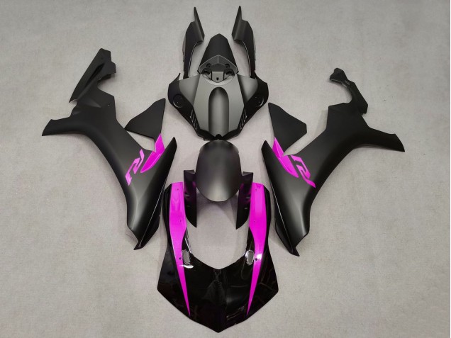 2015-2019 Yamaha YZF 1000 R1 Motorcycle Fairings - Matte Black Glossy Black Pink Canada