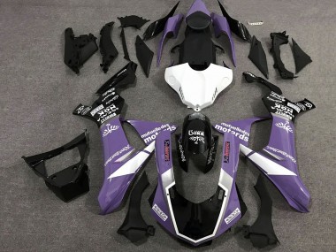 Cheap 2020-2025 Yamaha YZF 1000 R1 Motorcycle Fairings - Purple White Glossy Black Sam Canada