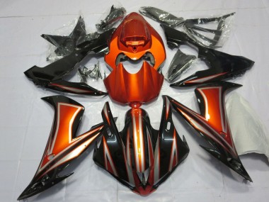 Cheap 2004-2006 Yamaha YZF 1000 R1 Motorcycle Fairings - Orange Glossy Black Canada