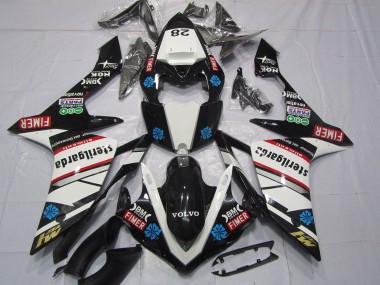 Cheap 2007-2008 Yamaha YZF 1000 R1 Motorcycle Fairings - Glossy Black White Red Blue Volvo Sterilgarda Fimer Canada