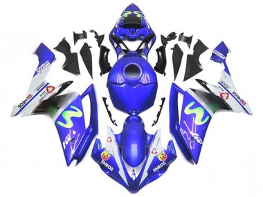 Cheap 2007-2008 Yamaha YZF 1000 R1 Motorcycle Fairings - Blue White Green ENEOS Canada