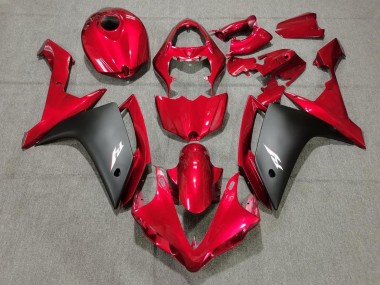 Cheap 2007-2008 Yamaha YZF 1000 R1 Motorcycle Fairings - Red Matte Black Canada