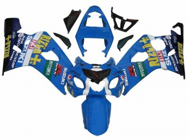 Cheap 2004-2005 Suzuki GSXR 600 / GSXR 750 Motorcycle Fairings - Blue Green Black Yellow Rizla Canada