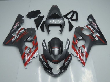 Cheap 2004-2005 Suzuki GSXR 600 / GSXR 750 Motorcycle Fairings - Dark Grey Red Canada