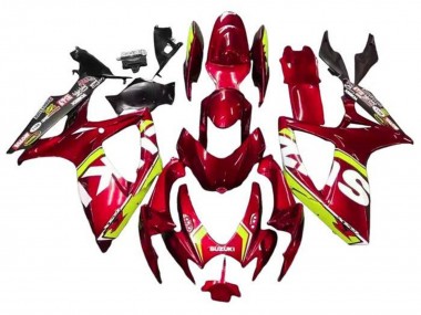 Cheap 2006-2007 Suzuki GSXR 600 / GSXR 750 Motorcycle Fairings - Red Yellow White Black Canada