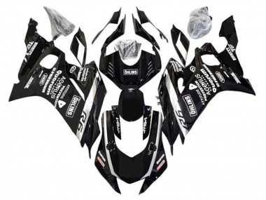 Cheap 2017-2025 Yamaha YZF R6 Motorcycle Fairings - Black White Ohlins Canada