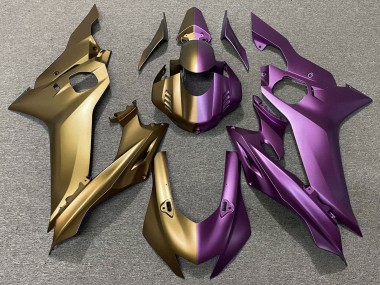 Cheap 2017-2025 Yamaha YZF R6 Motorcycle Fairings - Matte Gold Purple Split Canada