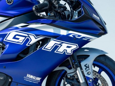 Cheap 2017-2025 Yamaha YZF R6 Motorcycle Fairings - Blue Silver GYTR Canada