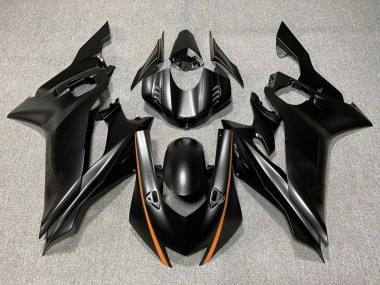 Cheap 2017-2025 Yamaha YZF R6 Motorcycle Fairings - Matte Black Orange Canada