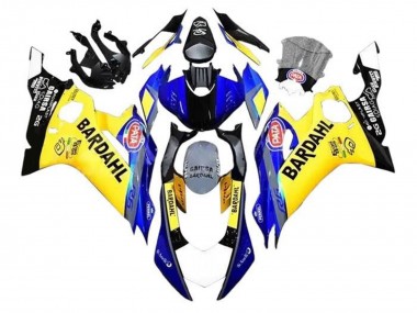 Cheap 2017-2025 Yamaha YZF R6 Motorcycle Fairings - Yellow Blue Black Bardahl Canada
