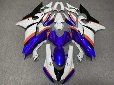 Cheap 2017-2025 Yamaha YZF R6 Motorcycle Fairings - White Blue Orange Canada