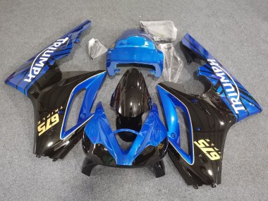 Cheap 2006-2008 Triumph Daytona 675 Triple Motorcycle Fairings - Blue Glossy Black Racing Canada