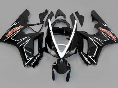 Cheap 2006-2008 Triumph Daytona 675 Triple Motorcycle Fairings - Glossy Black White Stripe Canada