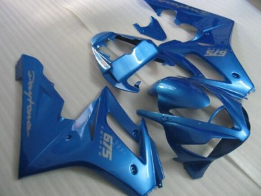 Cheap 2006-2008 Triumph Daytona 675 Triple Motorcycle Fairings - Blue Silver Decals Canada