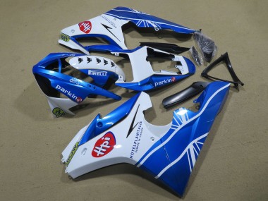 Cheap 2006-2008 Triumph Daytona 675 Triple Motorcycle Fairings - White Blue Canada