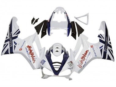 Cheap 2009-2012 Triumph Daytona 675 Triple Motorcycle Fairings - White Dark Blue Canada