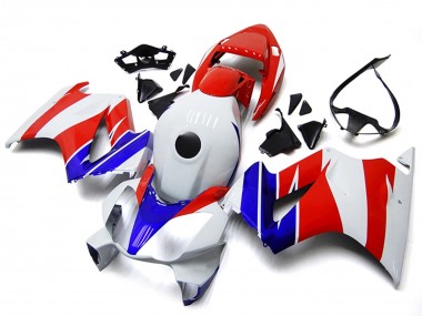 Cheap 2002-2013 Honda VFR800 Motorcycle Fairings - White Red Blue No Decal Canada