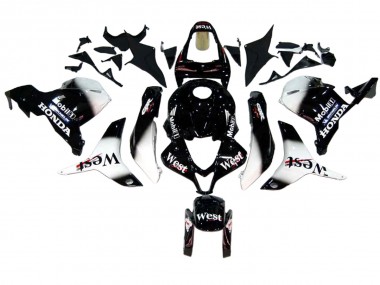 Cheap 2009-2012 Honda CBR600RR Motorcycle Fairings - Glossy Black White West Canada