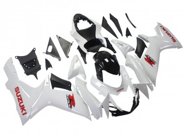Cheap 2011-2024 Suzuki GSXR 600/750 Motorcycle Fairings - White Glossy Black Red Decal Canada