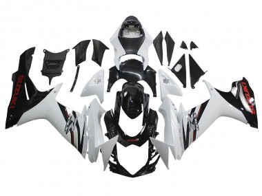 Cheap 2011-2024 Suzuki GSXR 600/750 Motorcycle Fairings - White Glossy Black Canada