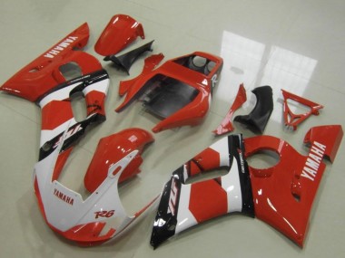 Cheap 1998-2002 Yamaha YZF R6 Motorcycle Fairings - Red White Glossy Black Canada