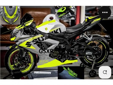 Cheap 2004-2005 Suzuki GSXR 750 Motorcycle Fairings - Grey Lemon Green Black Canada