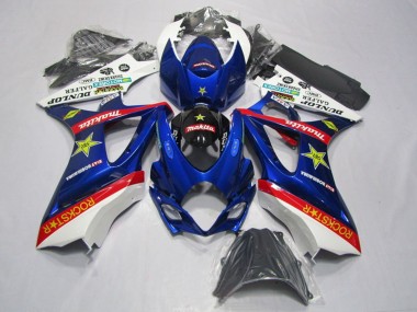 Cheap 2007-2008 Suzuki GSXR 1000 Motorcycle Fairing Kits - White Blue Red Black Rockstar Canada