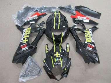 Cheap 2007-2008 Suzuki GSXR 1000 Motorcycle Fairings - Glossy Black Yellow Red Rizla Canada