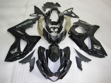 Cheap 2009-2016 Suzuki GSXR 1000 Motorcycle Fairings - Glossy Black Silver Decal Canada