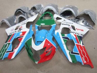 Cheap 2001-2003 Suzuki GSXR 600 Motorcycle Fairings - White Blue Green Red Motul Canada