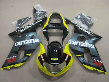 Cheap 2001-2003 Suzuki GSXR 600 Motorcycle Fairings - Black Yellow Motul Canada