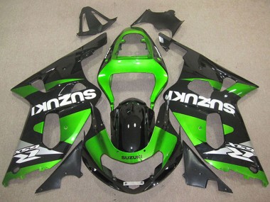 Cheap 2001-2003 Suzuki GSXR 600 Motorcycle Fairings - Green Glossy Black White Canada