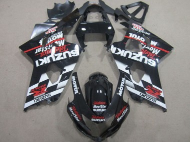 Cheap 2004-2005 Suzuki GSXR 600 Motorcycle Fairings - Glossy Black Red White Telefonica MoviStar Canada