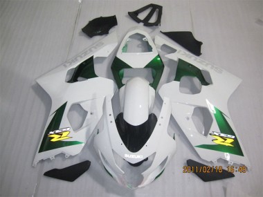 Cheap 2004-2005 Suzuki GSXR 600 Motorcycle Fairings - White Green Yellow Black Canada