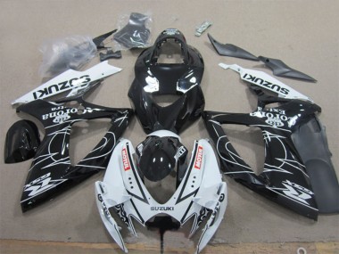 Cheap 2006-2007 Suzuki GSXR 600 Motorcycle Fairings - White Black Corona Extra Motul Canada