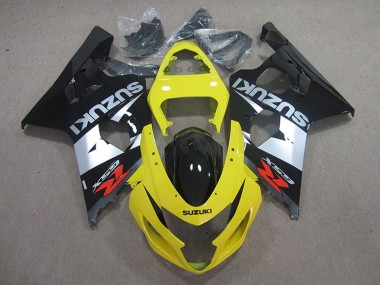 Cheap 2004-2005 Suzuki GSXR 750 Motorcycle Fairings - Yellow Silver Black Canada