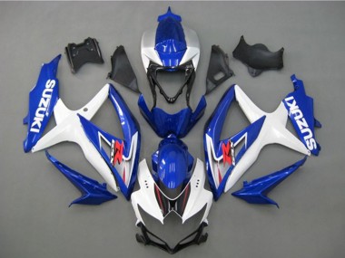 Cheap 2008-2010 Suzuki GSXR 750 Motorcycle Fairing - White Silver Blue Black Canada