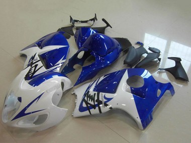 Cheap 1996-2007 Suzuki GSXR 1300 Hayabusa Motorcycle Fairing - White Blue Canada