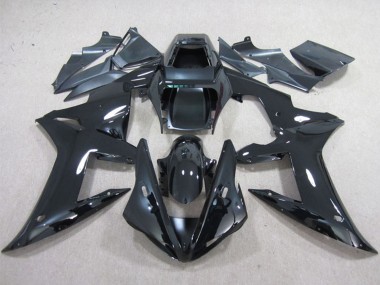 Cheap 2002-2003 Yamaha YZF R1 Motorcycle Fairings - Glossy Black Plain Canada