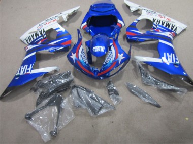 Cheap 2002-2003 Yamaha YZF R1 Motorcycle Fairings - White Blue Red Motul Fiat Canada