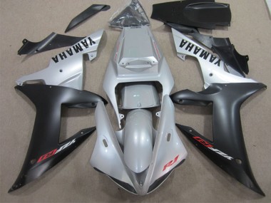 Cheap 2002-2003 Yamaha YZF R1 Motorcycle Fairing - Silver Matte Black Canada
