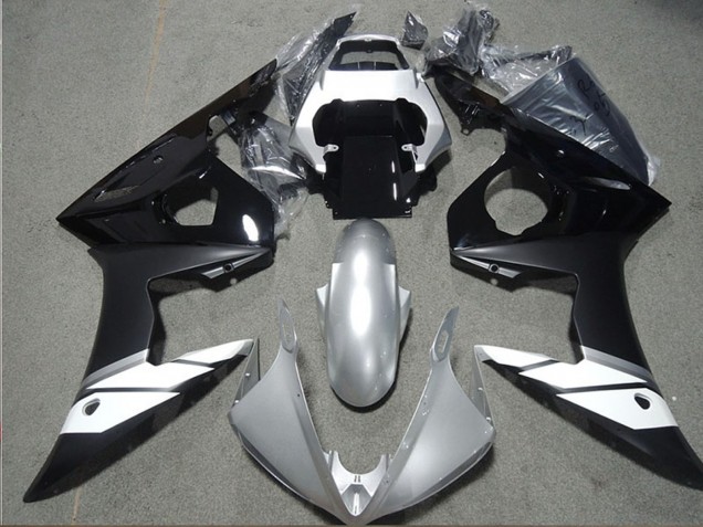 2003-2004 Yamaha YZF R6 Motorcycle Fairings - White Silver Glossy Black Matte Black Canada
