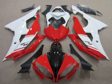 Cheap 2008-2016 Yamaha YZF R6 Motorcycle Fairings Kits - White Red Glossy Black Canada
